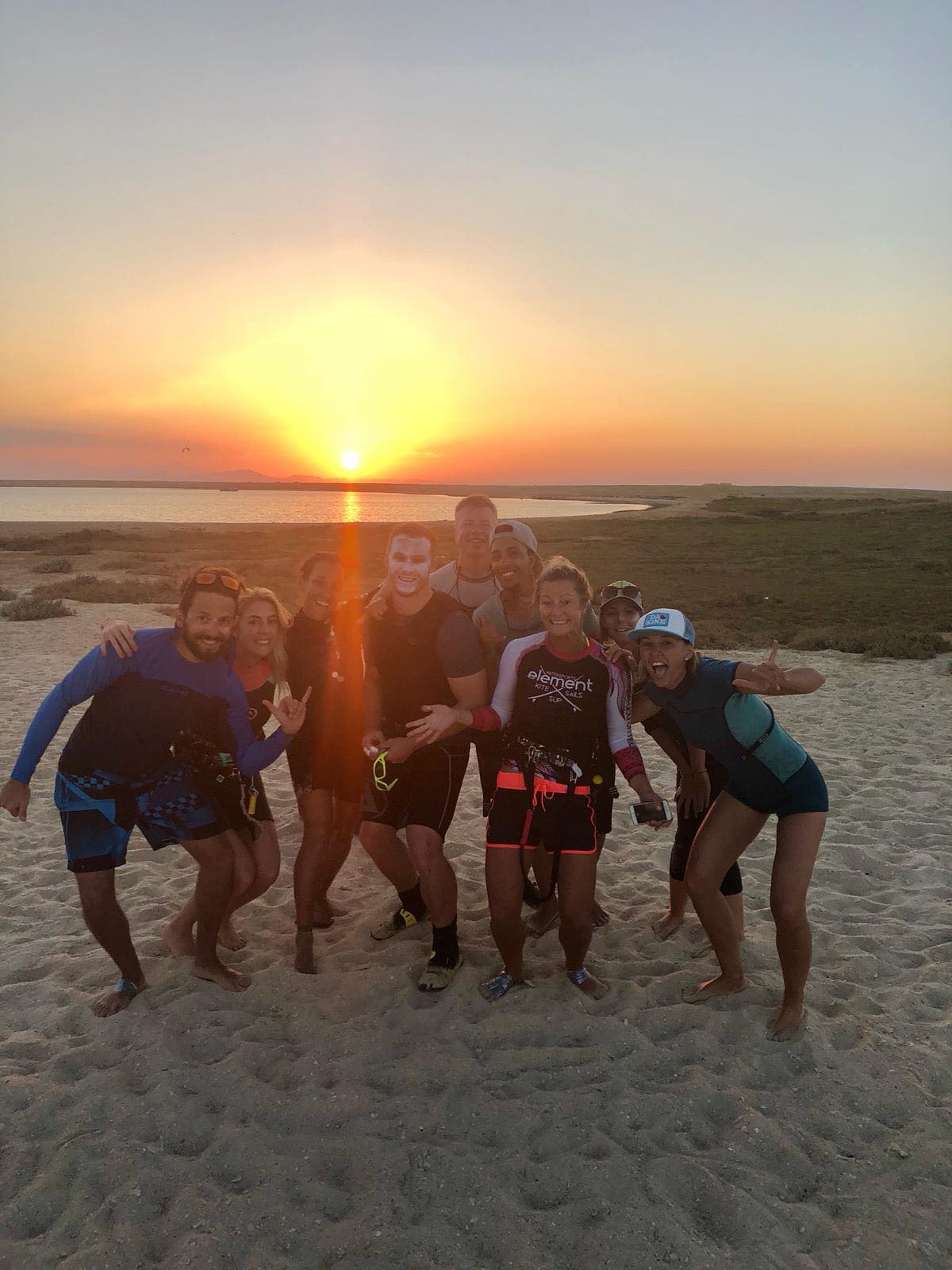 Kite Safari Group on Beach