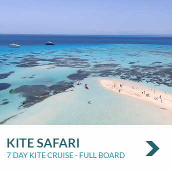 Visit beautiful blue islands of the red sea on a 7 day Kite Safari with nomad Kite Events in El Gouna, Egypt.